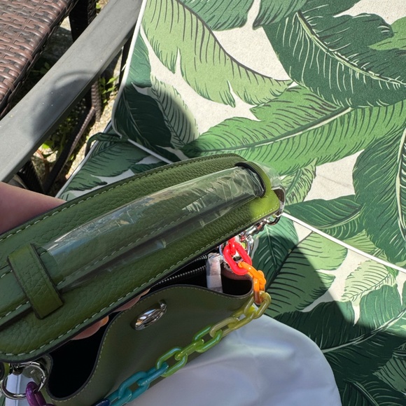 NWT - Coach Willow Bucket Bag - In hard to find Dark Lime FIRM - Picture 5 of 11